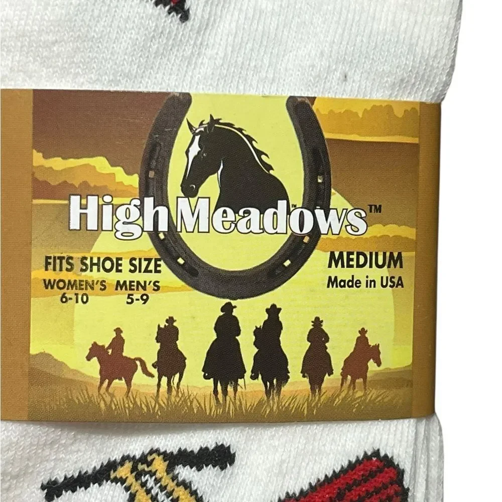 High Meadows‎ Women’s Cardinal Socks, Size M, NWT